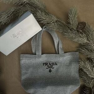 Prada Black and Gray Women's Tote Bag